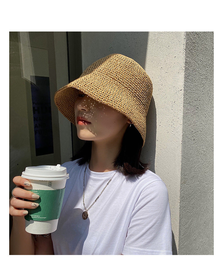 Women's Summer Thin Beach Sun-proof Straw Hat