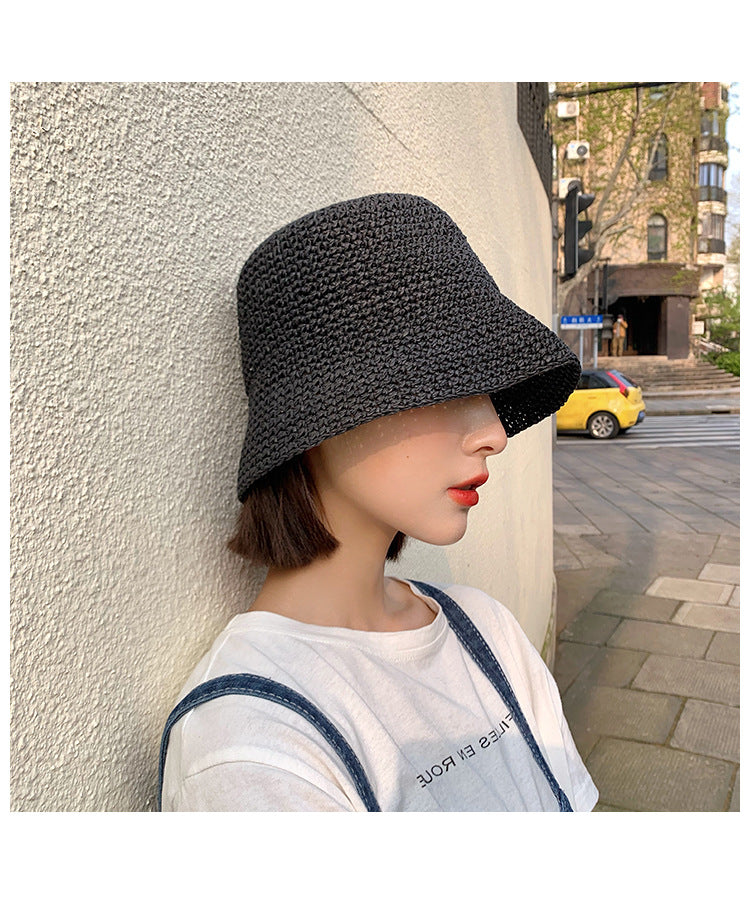 Women's Summer Thin Beach Sun-proof Straw Hat