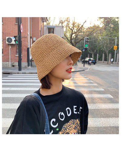 Women's Summer Thin Beach Sun-proof Straw Hat